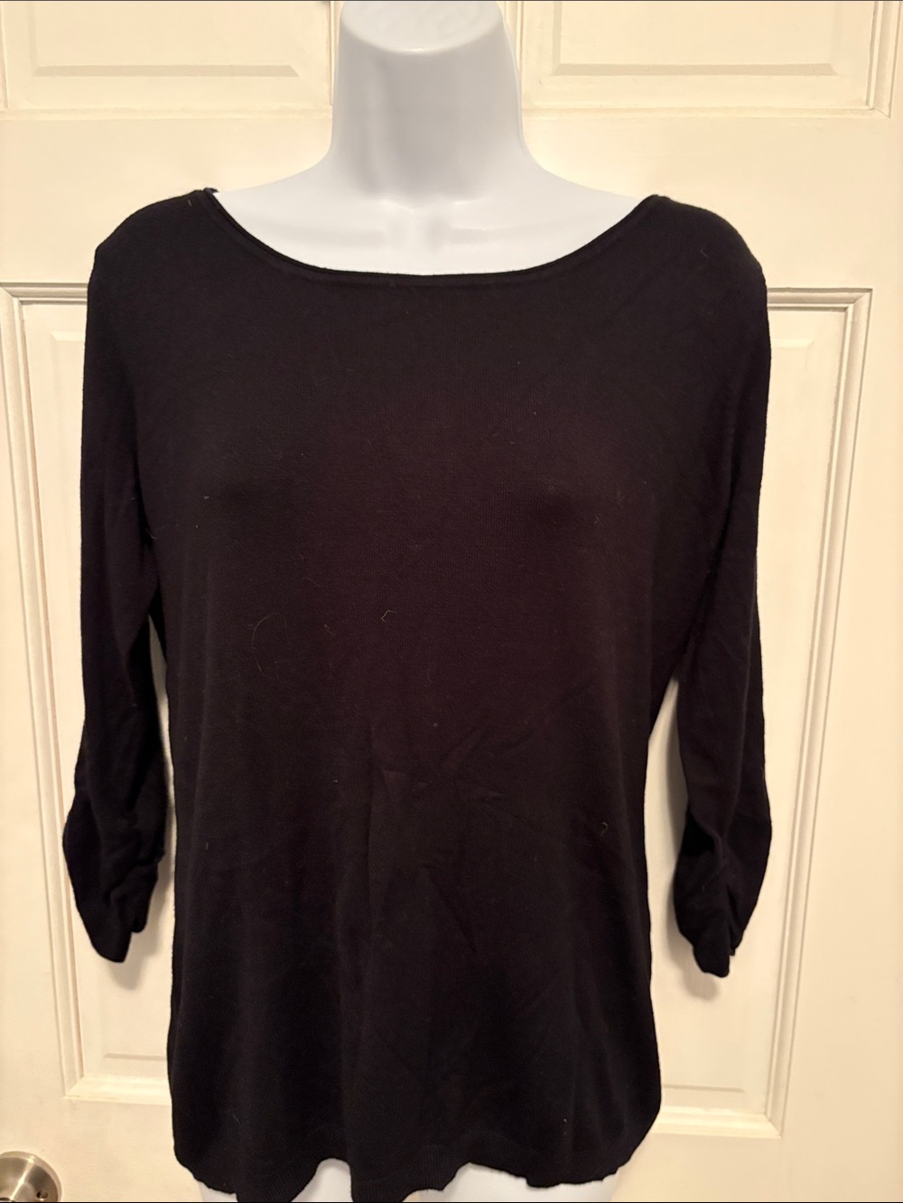Express Black Boatneck Long Sleeve Sweater size Large